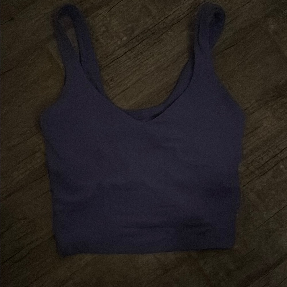 Purple Cropped Tank Top lululemon size 2, barley worn